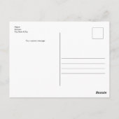 Restez une carte postale rose positive (Dos)