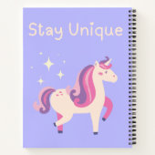 Restez unique Unicorn Spiral Carnet (Dos)