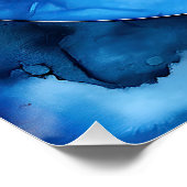 Restful Indigo Curves Perfect Poster (Hoek)