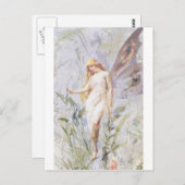 Resting - Angel met Lillies Briefkaart (Voorkant / Achterkant)