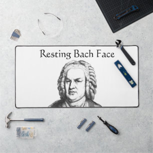 Resting Bach Face Classical Music Composer Bureaumat