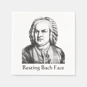 Resting Bach Face Classical Music Composer Servet