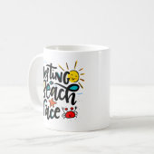 Resting Beach Face Koffiemok (Voorkant links)