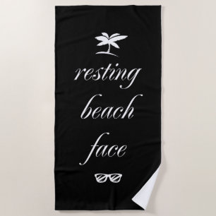 Resting Beach Face Strandlaken