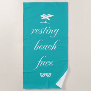 Resting Beach Face Strandlaken