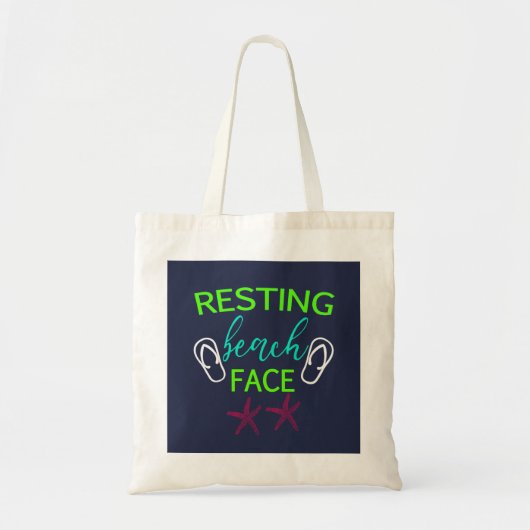 Resting Beach Face Summer Beach Fun Tas (Voorkant)