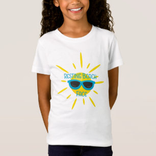 Resting Beach Face Sunglass op Sun T-shirt