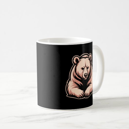 Resting Bear Mug – Calm Strength Everyday Coffee Koffiemok (Voorkant rechts)