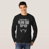 Resting Beard Face For Bearded Men Quote Designs T-shirt (Voorkant volledig)