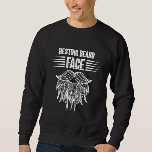 Resting Beard Face For Bearded Men Quote Designs   Trui (Voorkant)