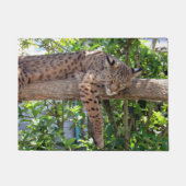 Resting Bobcat Doormat Deurmat (Voorkant)