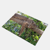 Resting Bobcat Doormat Deurmat (Schuin)