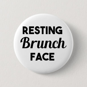 Resting Brunch Face Ronde Button 5,7 Cm