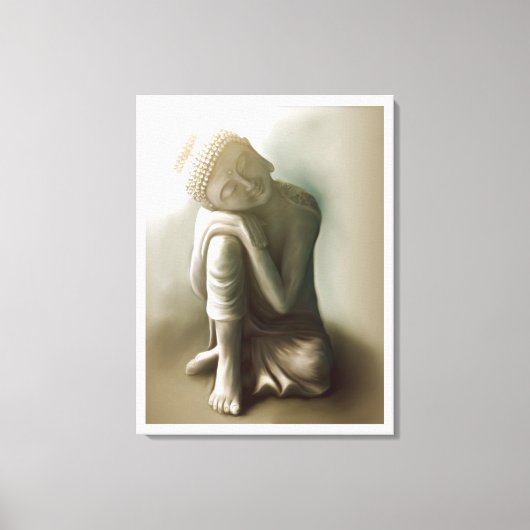 Resting Buddha Canvas Afdruk (Voorkant)