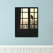 Resting Dove Canvas Afdruk (Insitu (Houten vloer))