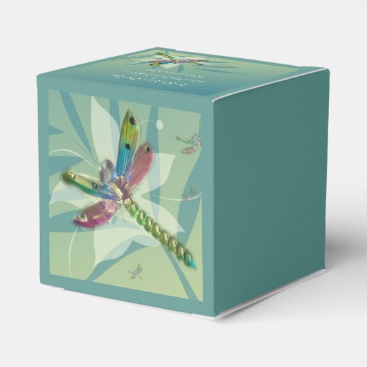 Resting Dragonfly Weddenbox Bedankdoosjes (Achterkant)