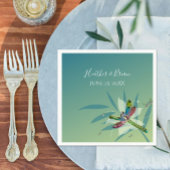 Resting Dragonfly Wedding Paper Napkins Servet
