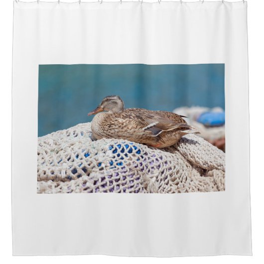 Resting Duck Douchegordijn (Voorkant)