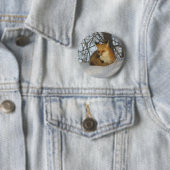 Resting Fox Ronde Button 5,7 Cm (In situ)