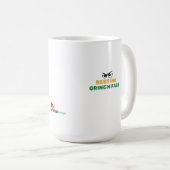 "Resting Grinch Face" Funny Christmas Coffee Mug - (Devant droit)