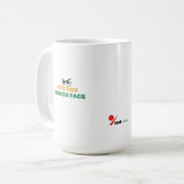 "Resting Grinch Face" Funny Christmas Coffee Mug - (Devant gauche)