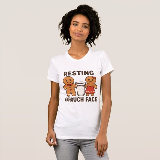 Resting Grouch Face – Gingerbread Dunk Duo womans T-shirt (Voorkant volledig)