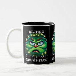 Resting Grump Face Tweekleurige Koffiemok