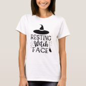 Resting hech Face Funny Halloween Quote T-shirt (Voorkant)