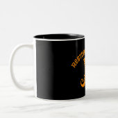Resting heks Face Black 11 oz Two-Tone Mok (Links)