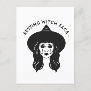 Resting heks Face Briefkaart
