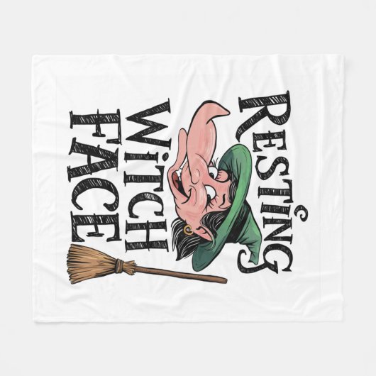 Resting heks Face Fleece Deken (Voorkant (Horizontaal))