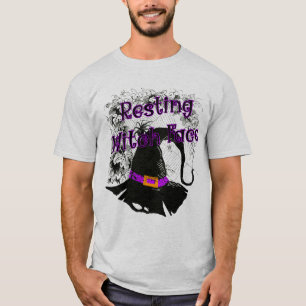 Resting heks Face - Halloween Spider Web T-shirt