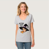 Resting heks Face Halloween T-shirt (Voorkant volledig)