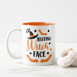 Resting heks Face Tweekleurige Koffiemok