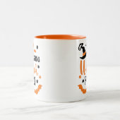 Resting heks Face Tweekleurige Koffiemok (Center)