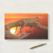 Resting Leopard Post-it® Notes (Op bureau)