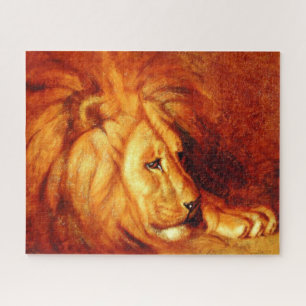 Resting Lion (door Abbott Handerson Thayer) Legpuzzel