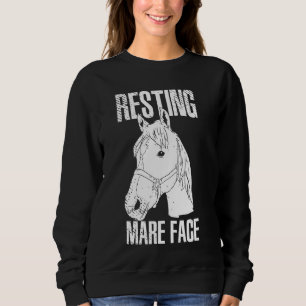 Resting Mare Face Horse Back Riding Horses Ponies Trui