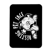Resting Pit Face Funny Dog Pitbull Meme Cloding Magneet (Verticaal)
