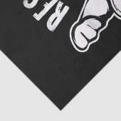Resting Pit Face Funny Dog Pitbull Meme Cloding Tissuepapier (Detail)
