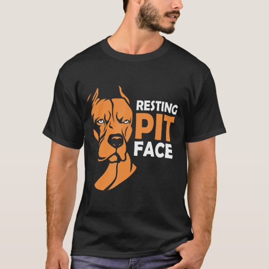 Resting Pit Pit Bull Pitbull T-shirt (Voorkant)