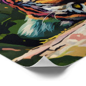 Resting Tiger Portrait Poster (Hoek)