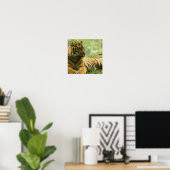 Resting Tiger Poster (Thuiskantoor)