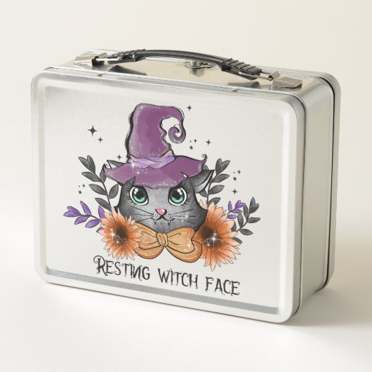 Resting Witch Face - Een kat met een heks Pet (Achterkant)