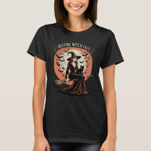 Resting Witch Face Funny Halloween T-shirt
