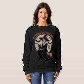 Resting Witch Face Funny Halloween Witch Trui (Voorkant volledig)