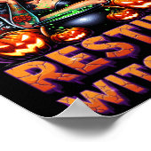 Resting Witch Face Funny Sarcastic Halloween Rude Poster (Hoek)