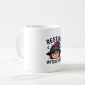 Resting Witch Face Grappig Halloween Spooky Koffiemok (Voorkant links)