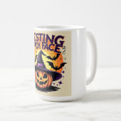 Resting Witch Face - Grappige Halloween pompoen Koffiemok (Voorkant rechts)