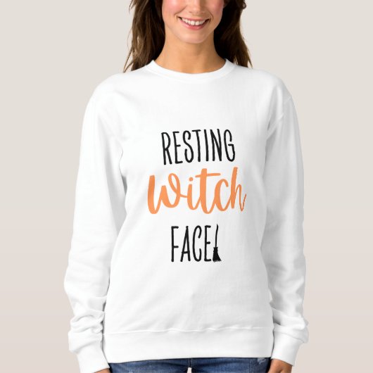 Resting Witch Face Halloween Shirt (Voorkant)